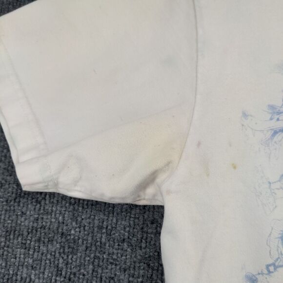 Disney Studio Collection Men's Big Bad Wolf T-Shirt White Small Crew Neck - Picture 7 of 16